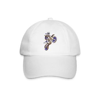 T shirt motocross sport gift idea - Casquette classique - blanc/blanc - Devant