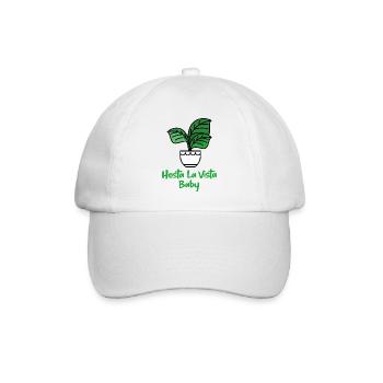 Hosta La Vista Baby, Funny Gardening, Gardener - Baseball Cap - white/white - Front