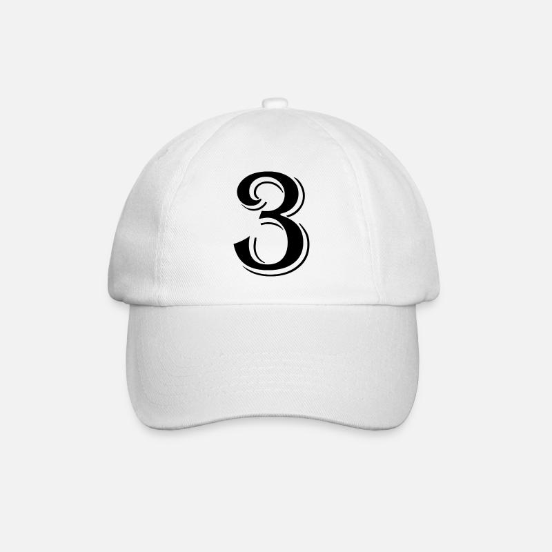 3 - Casquette classique - blanc/blanc