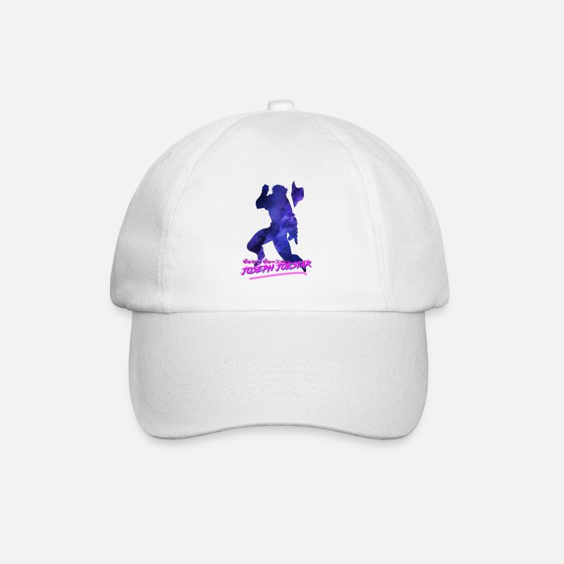 Joseph Joestar Outrun - Baseball Cap - white/white