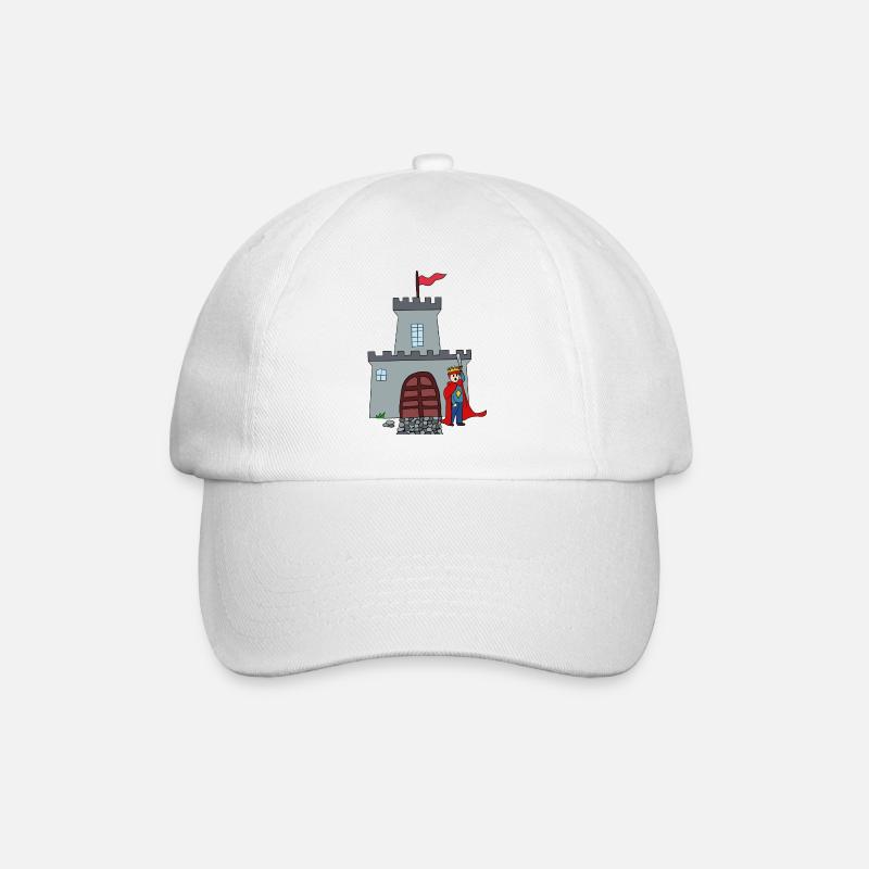Chevalier et château - Casquette classique - blanc/blanc