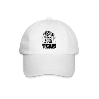 TEAM DOBERMANN Dobie Hundesport Hunde IGP Wilsigns - Baseballkappe - Weiß/Weiß - Vorne