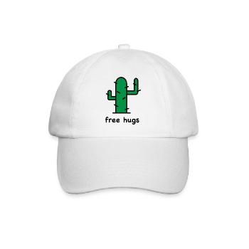 câlins sans cactus - Casquette classique - blanc/blanc - Devant