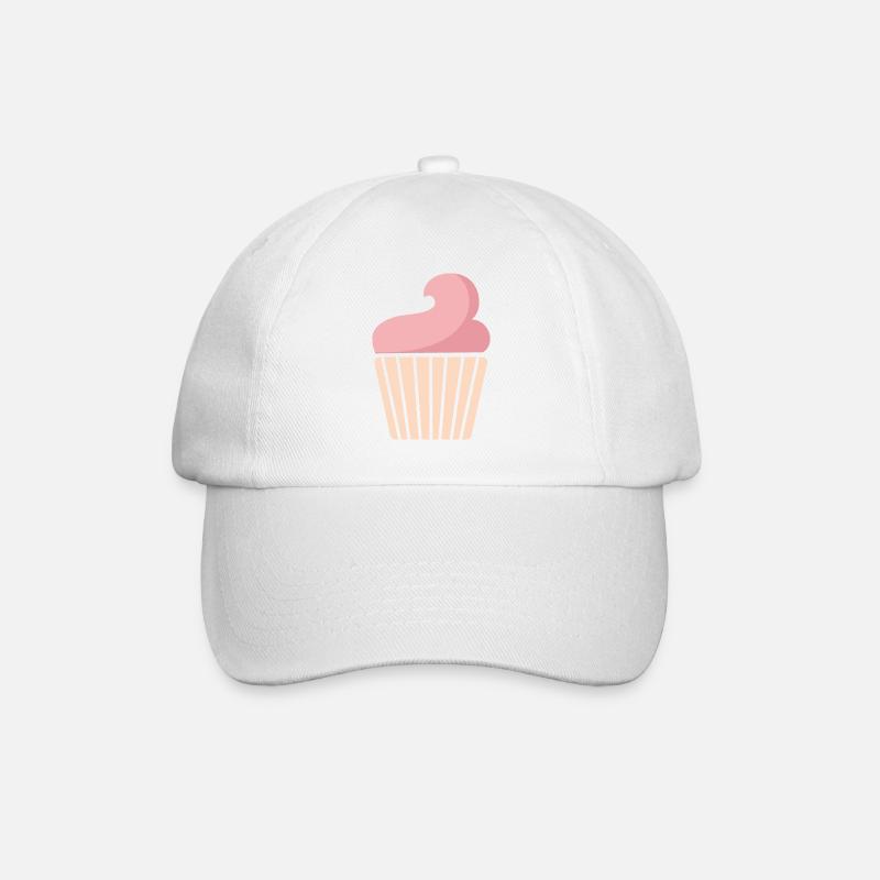cupcake - Baseballkappe - Weiß/Weiß