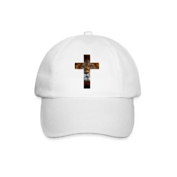 Lion dans la Croix - Casquette classique - blanc/blanc - Devant
