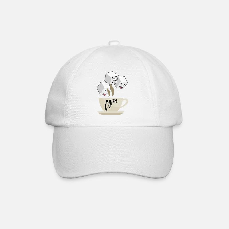 coffee time - Casquette classique - blanc/blanc