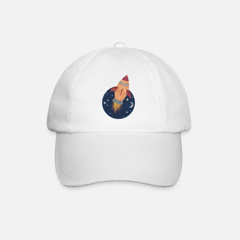 Rakete - Baseballkappe - Weiß/Weiß