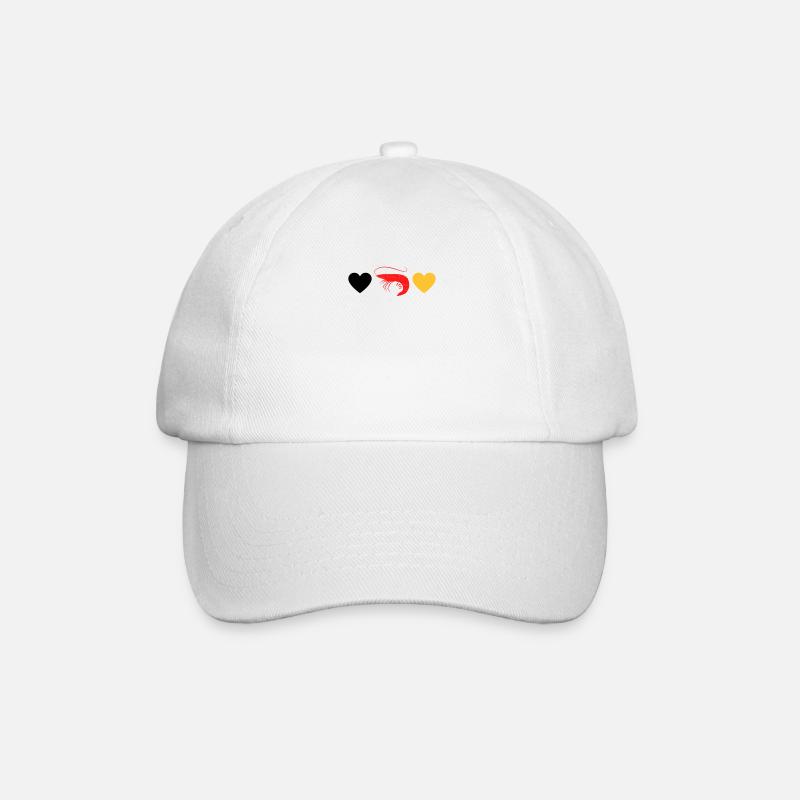 Shrimp meer crab animals - Baseball Cap - white/white