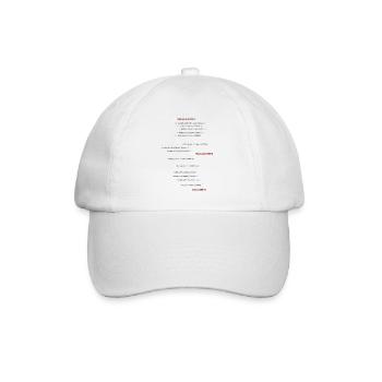 Parcours blanc GR20 - Casquette classique - blanc/blanc - Devant