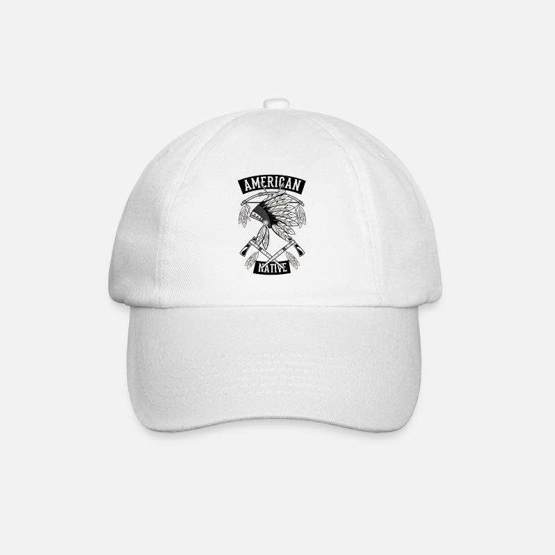 American Native Design - Indiens - Casquette classique - blanc/blanc