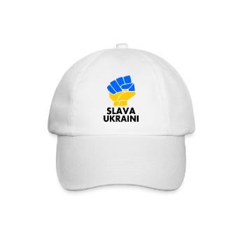 Ukraine - Baseball Cap - white/white - Front