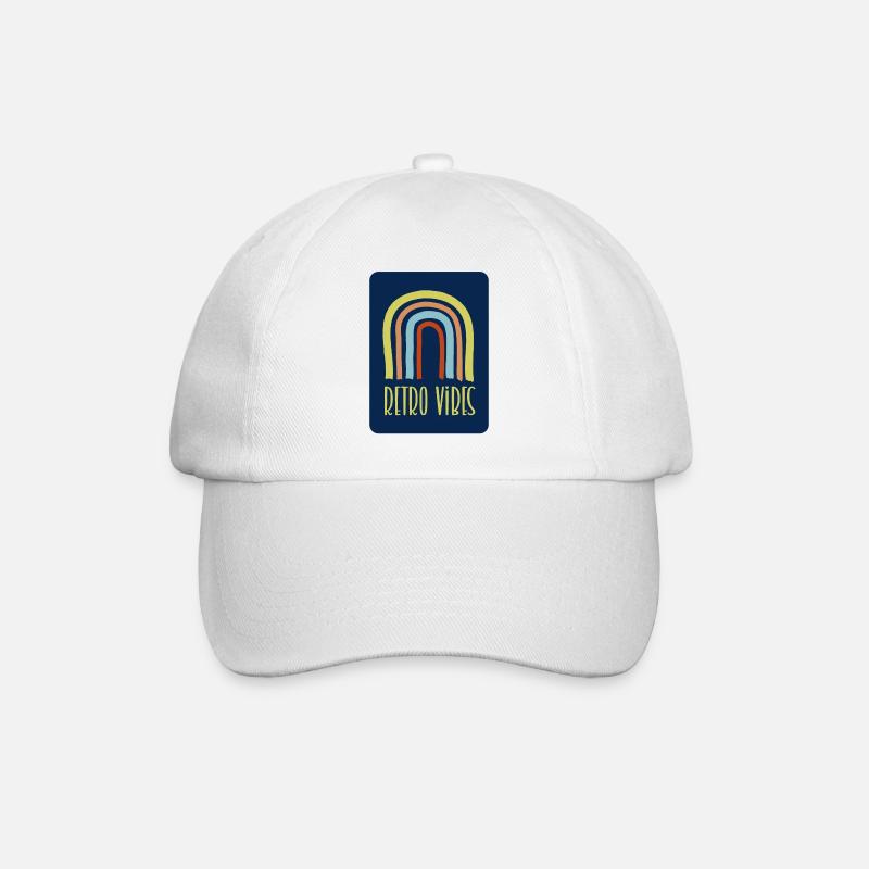 Retro Vibes - Baseball Cap - white/white