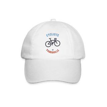 Cyclist in Mop - Baseball Cap - white/white - Front