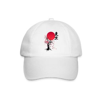 AUTOMNE - AUTOMNE DES FLEURS DE CERISIER - Casquette classique - blanc/blanc - Devant