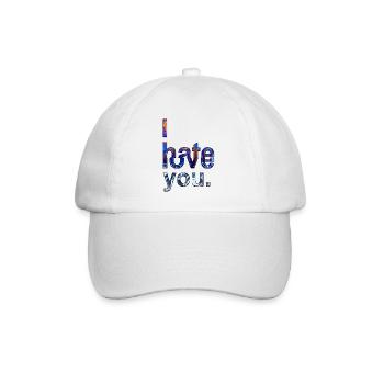Loser lover funny meme clown geek hate love - Baseball Cap - white/white - Front