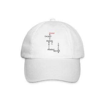 Mots fléchés - Casquette classique - blanc/blanc - Devant