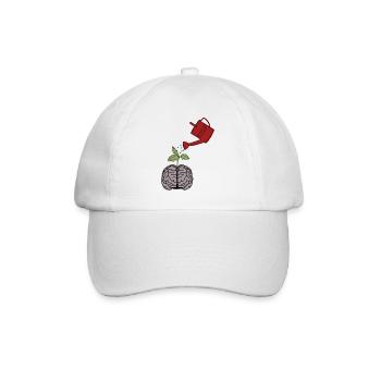 Wachse und gedeihe - Baseballkappe - Weiß/Weiß - Vorne