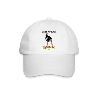 Es ist mir egal - Baseballkappe - Weiß/Weiß - Vorne