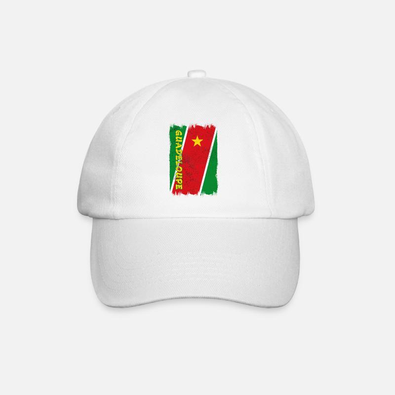 Drapeau de Guadeloupe - Casquette classique - blanc/blanc