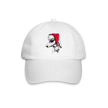 Santa KURZHAARCOLLIE Weihnachten Hunde Wilsigns - Baseballkappe - Weiß/Weiß - Vorne