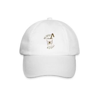 No Coffee? - Baseball Cap - white/white - Front