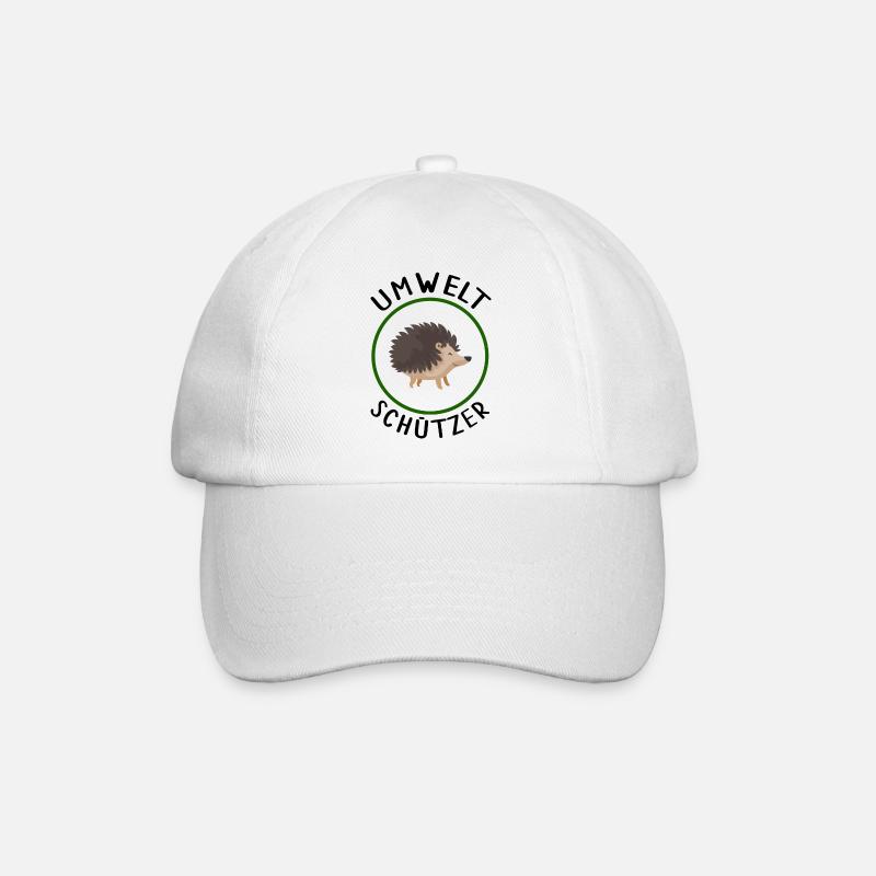 Natur Igel Umeltschützer Naturschutz Igelexperte - Baseballkappe - Weiß/Weiß