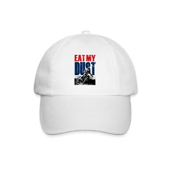 MANGE MON DIRT BIKE POUSSIÈRE - Casquette classique - blanc/blanc - Devant