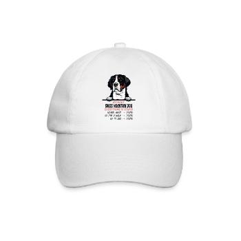 Ohne Schweizer Sennenhund ist alles doof - Baseballkappe - Weiß/Weiß - Vorne