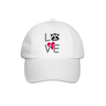 Amateur de raton laveur - Casquette classique - blanc/blanc - Devant
