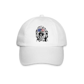 BRIARD Amérique Flag Lunettes de soleil Chiens Wilsigns - Casquette classique - blanc/blanc - Devant