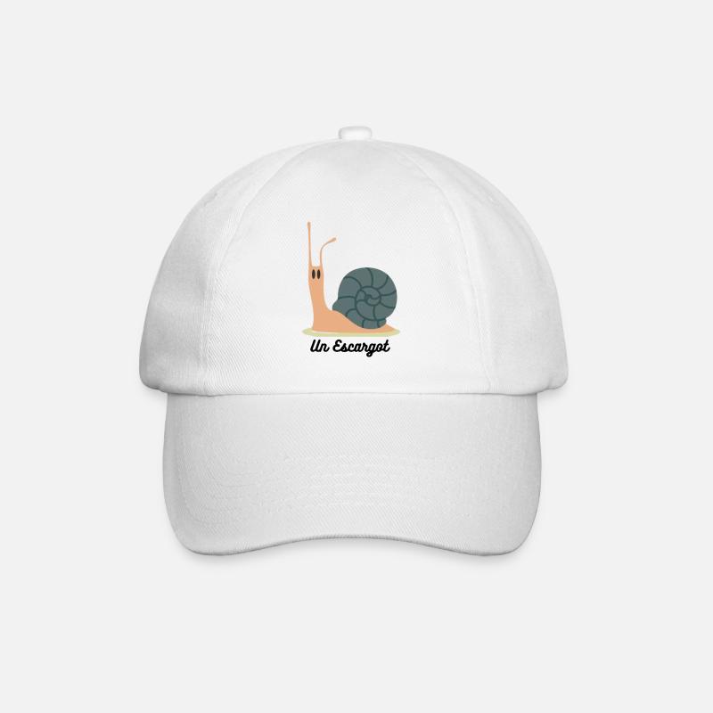 Un Escargot - Casquette classique - blanc/blanc