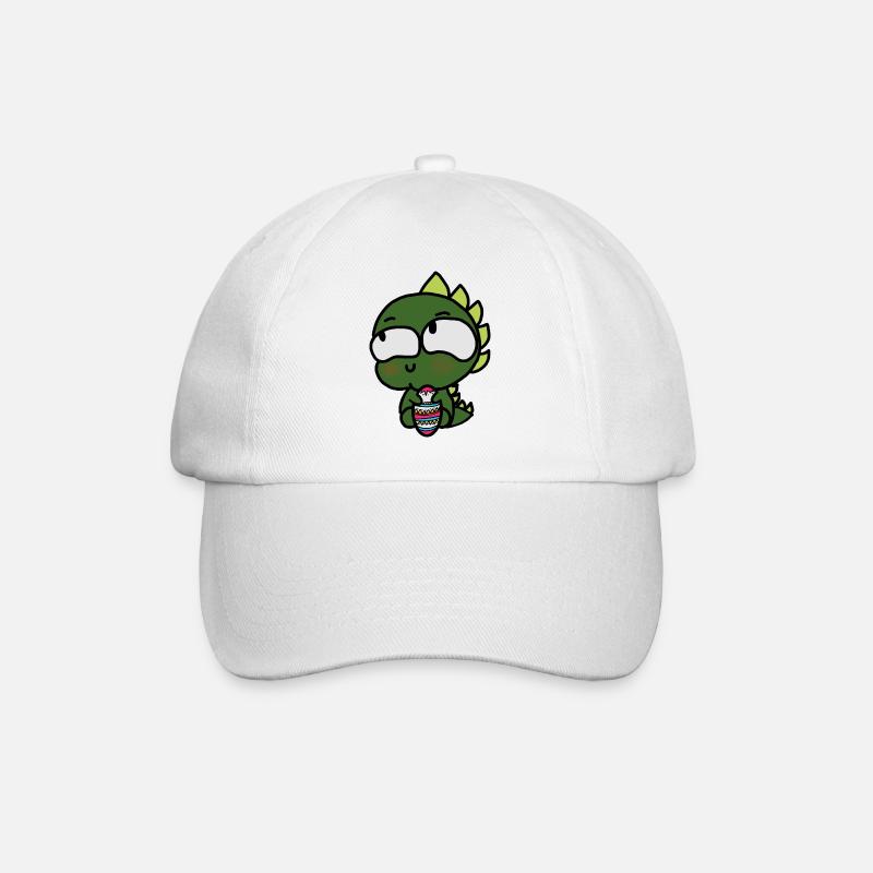Dino de Pâques - Casquette classique - blanc/blanc