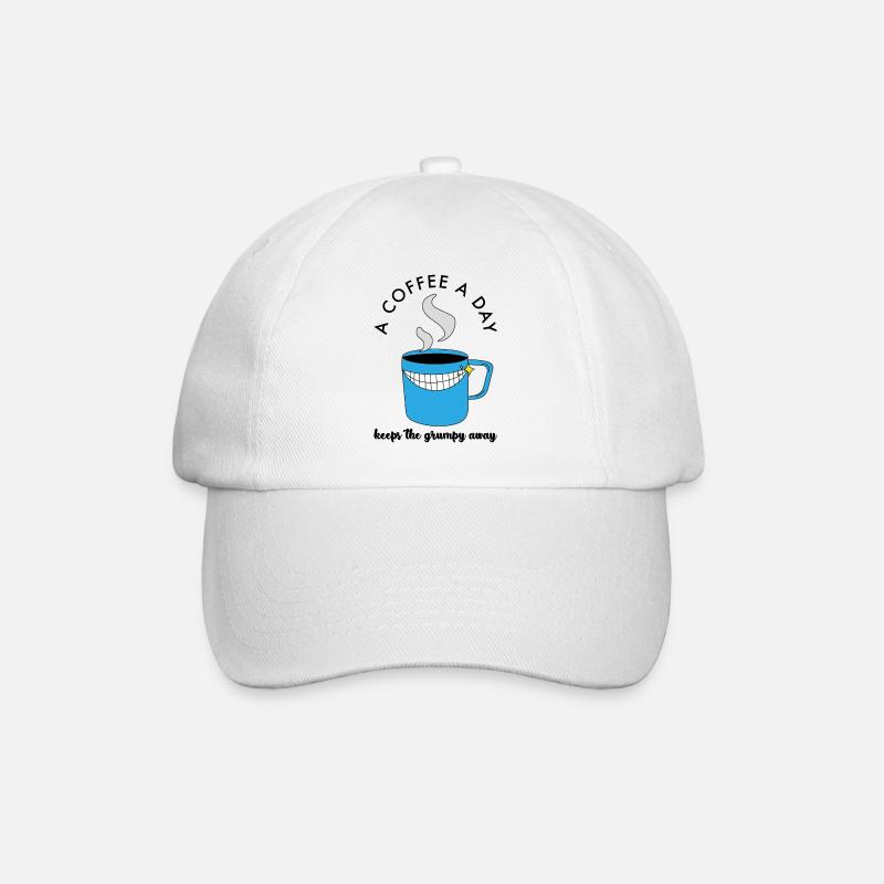 ACoffeeADay - Casquette classique - blanc/blanc
