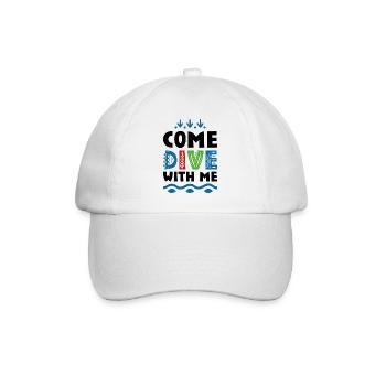 Trendy T-shirts for divers - Baseball Cap - white/white - Front
