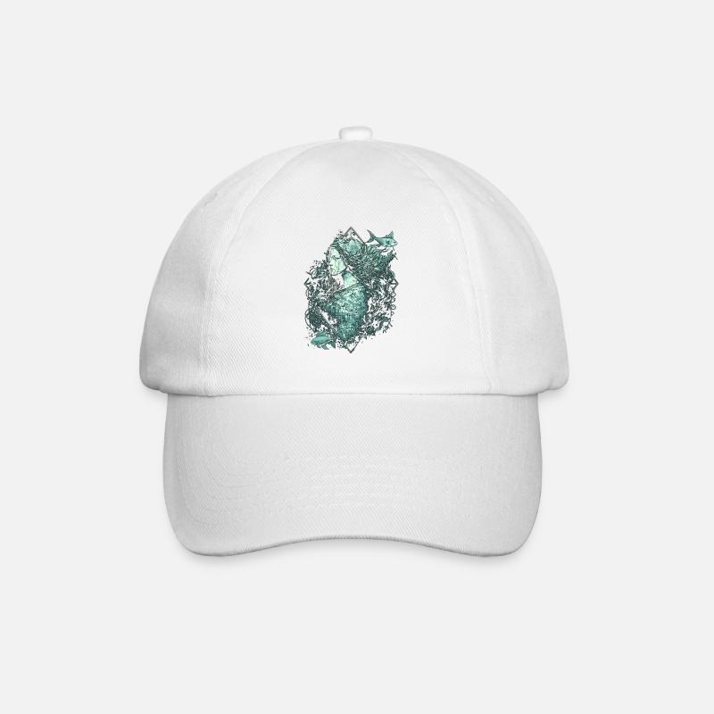 Sirène mystique - Casquette classique - blanc/blanc
