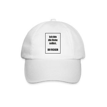 Ich bin die Ruhe selbst - Baseballkappe - Weiß/Weiß - Vorne