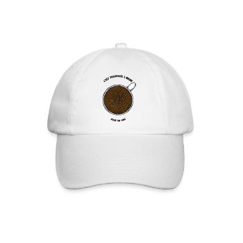 Cadeau collègue pause café - Casquette classique - blanc/blanc - Devant
