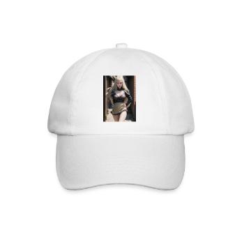 Femme dans une ruelle, ville,IA générée - Casquette classique - blanc/blanc - Devant