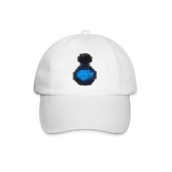 3D Design 3D Cube Black Bottle & Ocean Blue Potion - Baseball Cap - white/white - Front