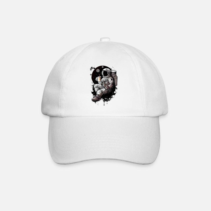 Astronaute sur la lune - Casquette classique - blanc/blanc