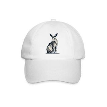 Geometric Kangaroo - Baseball Cap - white/white - Front