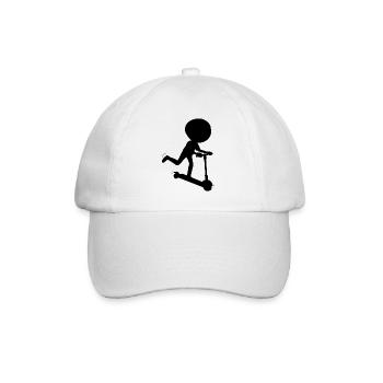 E-Scooter Roller Scooter - Casquette classique - blanc/blanc - Devant