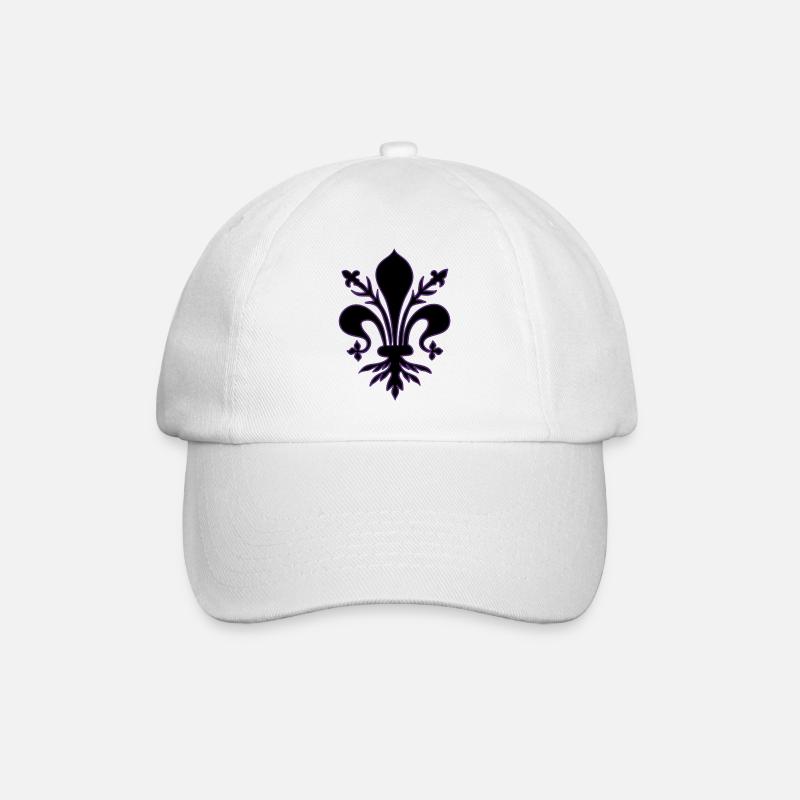 Black lily - Baseball Cap - white/white