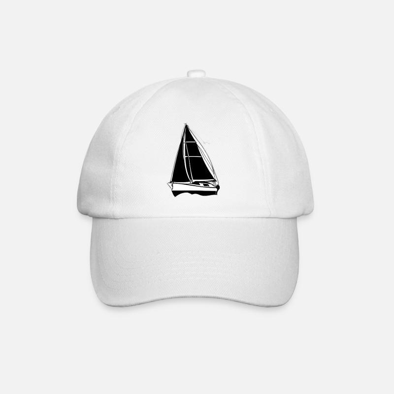 Sailing ship Sailboat Sailing Sailing Sailing Sailor - Baseball Cap - white/white