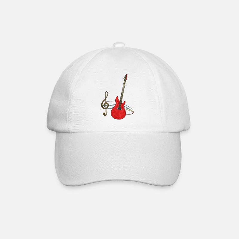Guitare - Casquette classique - blanc/blanc