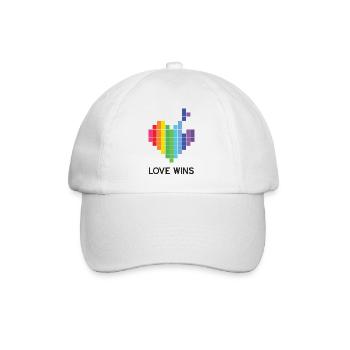 Pride Month LGBT - Love Wins - Baseball Cap - white/white - Front