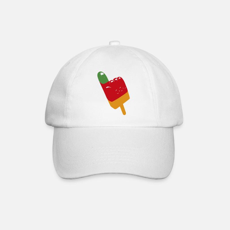 Flutschfinger Eis - Baseballkappe - Weiß/Weiß