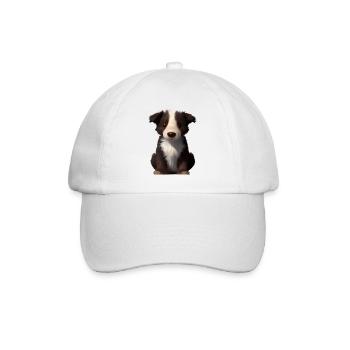 Hundeliebhaber Border Collie Hundehalter Hunde - Baseballkappe - Weiß/Weiß - Vorne