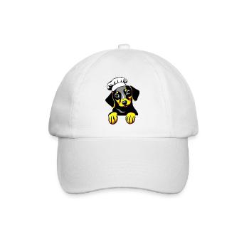 Teckel Chiens Restaurateur Chien Teckel Chiot Cuisine - Casquette classique - blanc/blanc - Devant