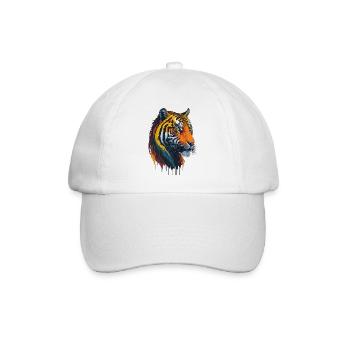Tiger I Big Cat of the Jungle I Gift - Baseball Cap - white/white - Front
